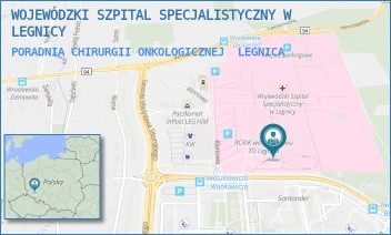 PORADNIA CHIRURGII ONKOLOGICZNEJ - WOJEWÓDZKI SZPITAL SPECJALISTYCZNY W LEGNICY - UL. JAROSŁAWA IWASZKIEWICZA 5, LEGNICA