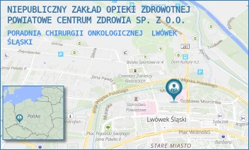 PORADNIA CHIRURGII ONKOLOGICZNEJ - NIEPUBLICZNY ZAKŁAD OPIEKI ZDROWOTNEJ POWIATOWE CENTRUM ZDROWIA SP. Z O.O. - UL. GUSTAWA MORCINKA 7, LWÓWEK ŚLĄSKI