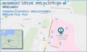 PORADNIA CHIRURGII ONKOLOGICZNEJ - WOJEWÓDZKI SZPITAL SPECJALISTYCZNY WE WROCŁAWIU - UL. HENRYKA MICHAŁA KAMIEŃSKIEGO 73A, WROCŁAW-PSIE POLE