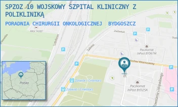 PORADNIA CHIRURGII ONKOLOGICZNEJ - SPZOZ 10 WOJSKOWY SZPITAL KLINICZNY Z POLIKLINIKĄ - POWSTAŃCÓW WARSZAWY 5, BYDGOSZCZ