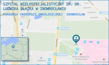 PORADNIA CHIRURGII ONKOLOGICZNEJ - SZPITAL WIELOSPECJALISTYCZNY IM. DR. LUDWIKA BŁAŻKA W INOWROCŁAWIU - POZNAŃSKA 97, INOWROCŁAW
