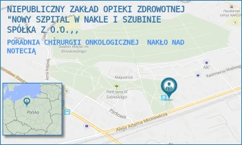 PORADNIA CHIRURGII ONKOLOGICZNEJ - NOWY SZPITAL W NAKLE I SZUBINIE SPÓŁKA Z O.O. - MICKIEWICZA 7, NAKŁO NAD NOTECIĄ