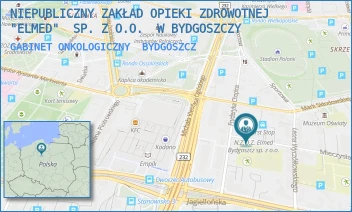 GABINET ONKOLOGICZNY - NIEPUBLICZNY ZAKŁAD OPIEKI ZDROWOTNEJ "ELMED" SP. Z O.O. W BYDGOSZCZY - KARŁOWICZA 3-5, BYDGOSZCZ