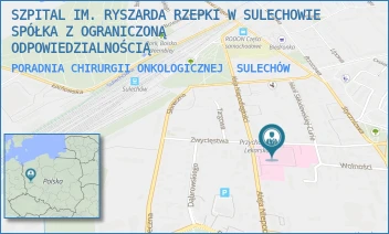 PORADNIA CHIRURGII ONKOLOGICZNEJ - SZPITAL IM. RYSZARDA RZEPKI W SULECHOWIE SPÓŁKA Z OGRANICZONĄ ODPOWIEDZIALNOŚCIĄ - UL. ZWYCIĘSTWA 1, SULECHÓW