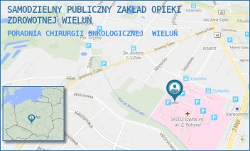 PORADNIA CHIRURGII ONKOLOGICZNEJ - SAMODZIELNY PUBLICZNY ZAKŁAD OPIEKI ZDROWOTNEJ WIELUŃ - UL. UL. SZPITALNA 16, WIELUŃ