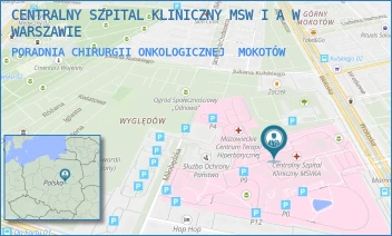 PORADNIA CHIRURGII ONKOLOGICZNEJ - CENTRALNY SZPITAL KLINICZNY MSW I A W WARSZAWIE - WOŁOSKA 137,  MOKOTÓW