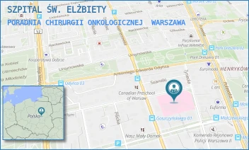 PORADNIA CHIRURGII ONKOLOGICZNEJ - SZPITAL ŚW. ELŻBIETY - SEWERYNA GOSZCZYŃSKIEGO 1,  WARSZAWA