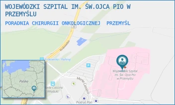 PORADNIA CHIRURGII ONKOLOGICZNEJ - WOJEWÓDZKI SZPITAL IM. ŚW.OJCA PIO W PRZEMYŚLU - UL. MONTE CASSINO 18,  PRZEMYŚL