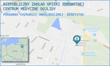 PORADNIA CHIRURGII ONKOLOGICZNEJ - NIEPUBLICZNY ZAKŁAD OPIEKI ZDROWOTNEJ CENTRUM MEDYCZNE DOJLIDY - NIEDŹWIEDZIA 69, BIAŁYSTOK