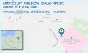 PORADNIA CHIRURGII ONKOLOGICZNEJ - SAMODZIELNY PUBLICZNY ZAKŁAD OPIEKI ZDROWOTNEJ W HAJNÓWCE - DOC. ADAMA DOWGIRDA 9,  HAJNÓWKA
