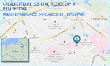 PORADNIA CHIRURGII ONKOLOGICZNEJ - UNIWERSYTECKI SZPITAL KLINICZNY W BIAŁYMSTOKU - M.C.SKŁODOWSKIEJ 24A,  BIAŁYSTOK