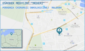 PORADNIA CHIRURGII ONKOLOGICZNEJ - OŚRODEK MEDYCZNY "MEDERI" - UL. TADEUSZA KOTARBIŃSKIEGO 10, MALBORK