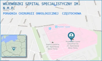 PORADNIA CHIRURGII ONKOLOGICZNEJ - WOJEWÓDZKI SZPITAL SPECJALISTYCZNY IM. N.M.P. - UL. BIALSKA 104/118, CZĘSTOCHOWA