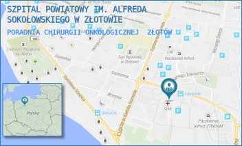 PORADNIA CHIRURGII ONKOLOGICZNEJ - SZPITAL POWIATOWY IM. ALFREDA SOKOŁOWSKIEGO W ZŁOTOWIE - SZPITALNA 28, ZŁOTÓW