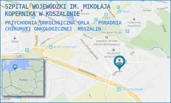 PRZYCHODNIA ONKOLOGICZNA ORLA - PORADNIA CHIRURGII ONKOLOGICZNEJ - SZPITAL WOJEWÓDZKI IM. MIKOŁAJA KOPERNIKA W KOSZALINIE - ORLA 2, KOSZALIN