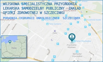PORADNIA CHIRURGII ONKOLOGICZNEJ - WOJSKOWA SPECJALISTYCZNA PRZYCHODNIA LEKARSKA SAMODZIELNY PUBLICZNY ZAKŁAD OPIEKI ZDROWOTNEJ W SZCZECINKU - POLNA 24, SZCZECINEK